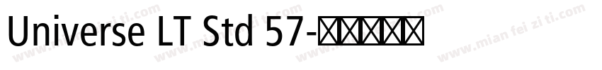 Universe LT Std 57字体转换